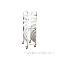 15 Tiers Stainless Steel Bakery Trolley For Baking